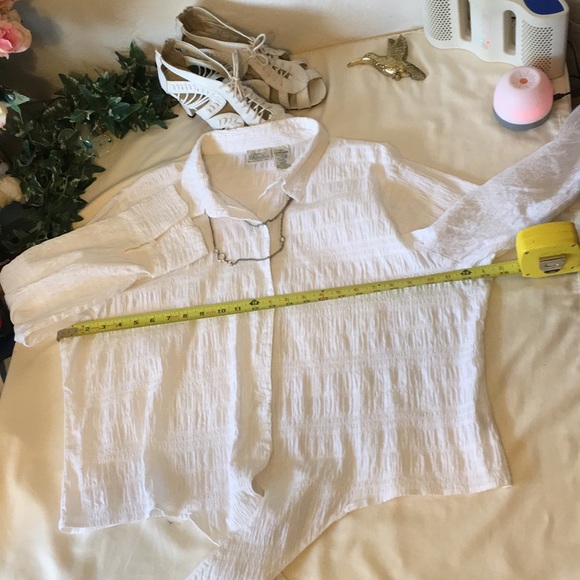 St Johns Bay Beautifully Designed Crinkled Shirt - Picture 6 of 8